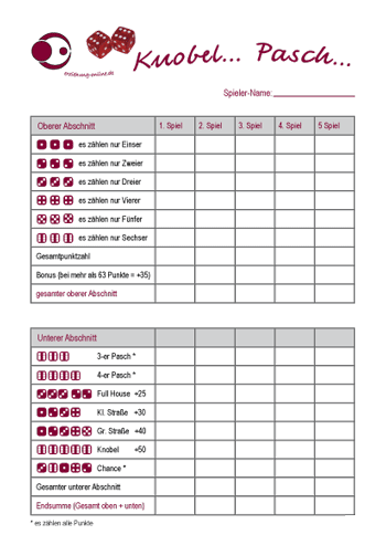 Featured image of post Vorlage Kniffel Regeln Kniffel oder yahtzee ist ein w rfelspiel mit f nf w rfeln einem w rfelbecher und einem speziellen spielblock